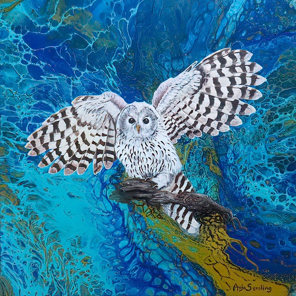 Vogelgemälde von Anja Semling